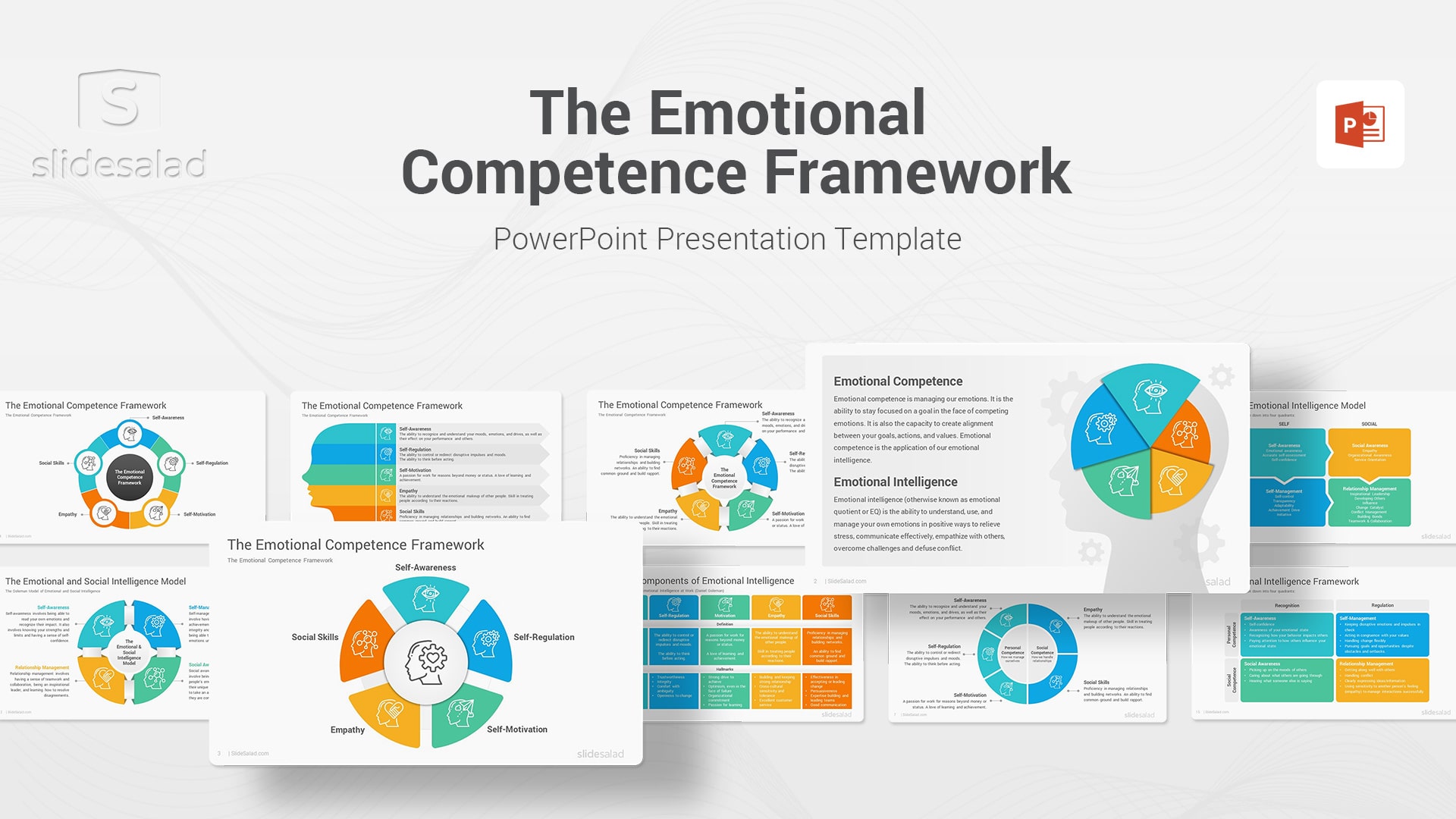 The Emotional Competence Framework PowerPoint Template – Stunning Team Management PowerPoint Themes