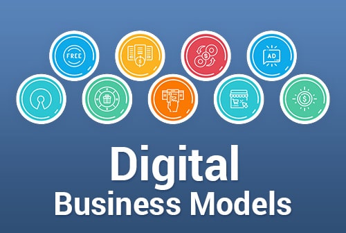 Digital Business Models PowerPoint Template Designs