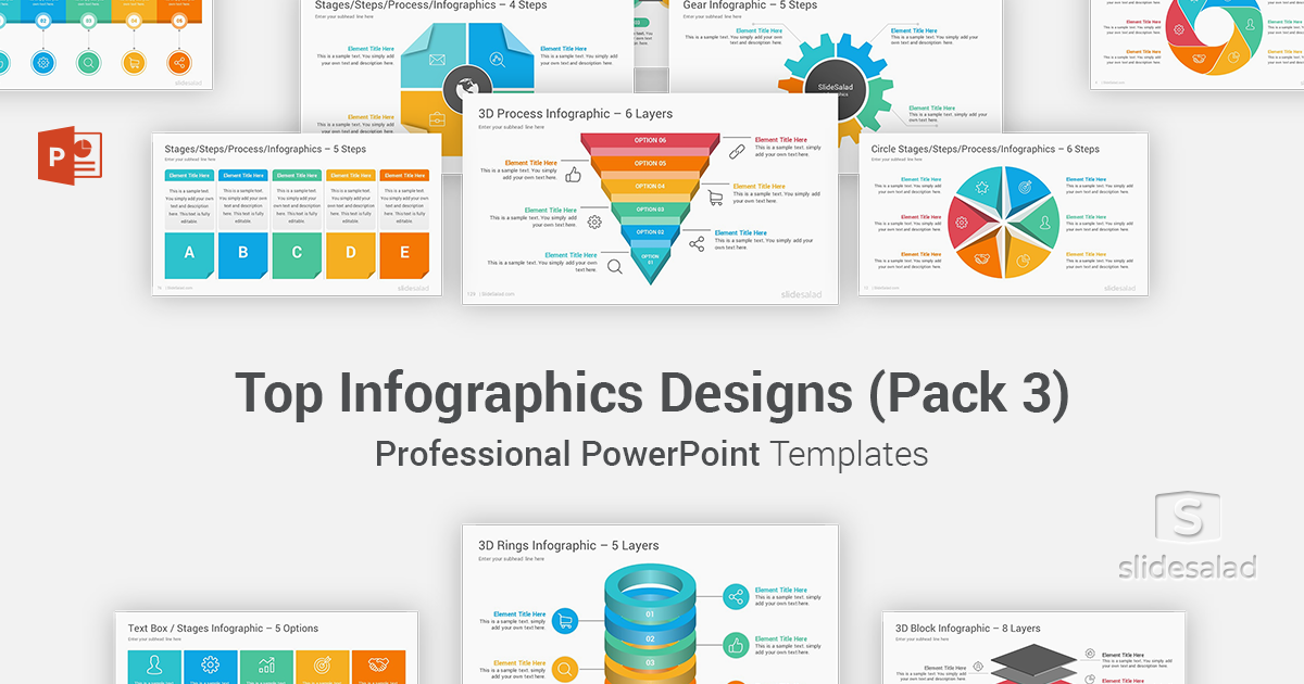 Top Infographics PowerPoint Template - SlideSalad