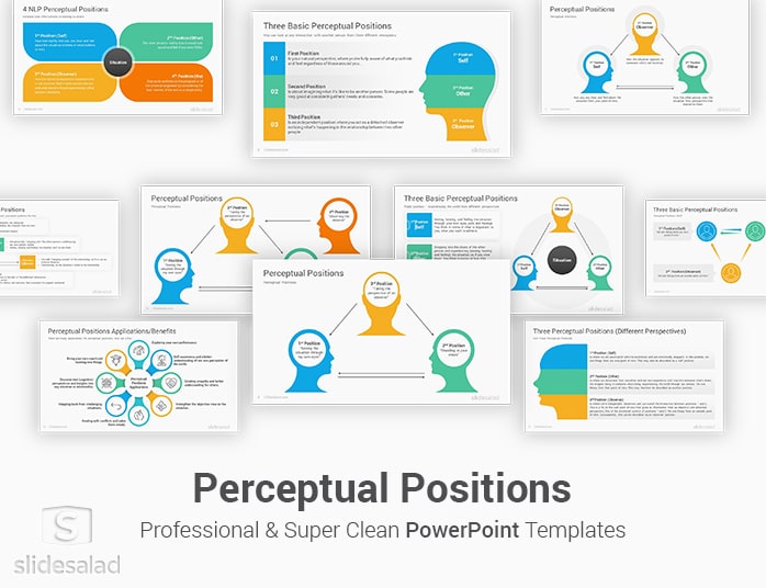 Perceptual Positions PowerPoint Template Diagrams For Presentations