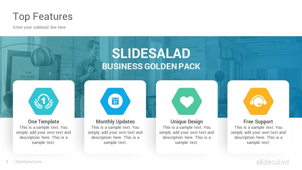 Business Golden Pack Multipurpose PowerPoint Presentation Templates