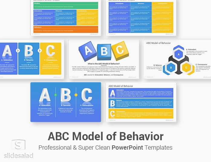 ABC Model of Behavior PowerPoint Template