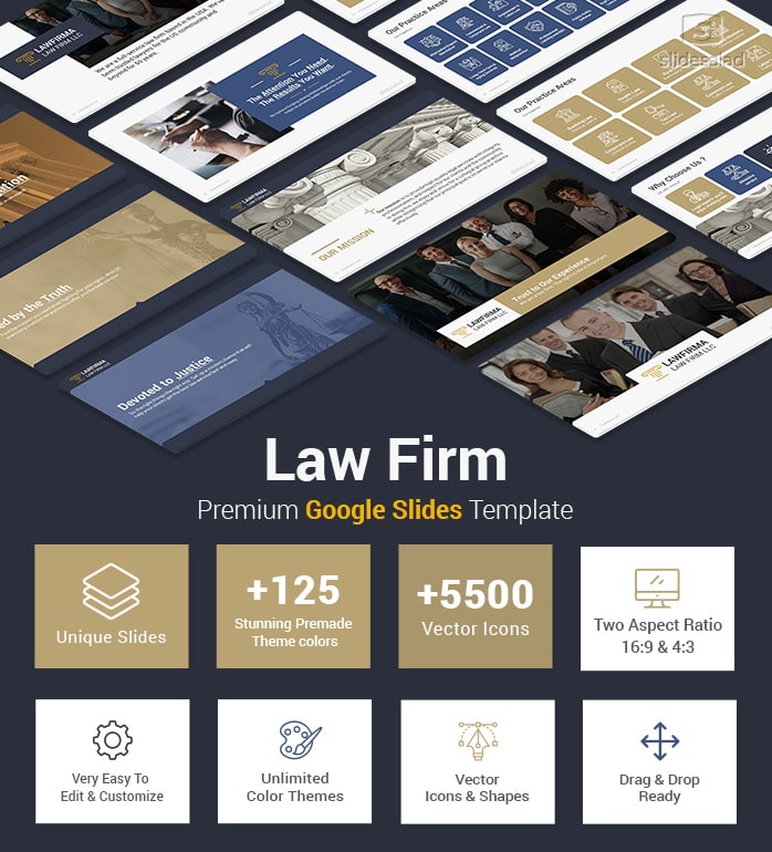 Law Firm Google Slides Template Designs