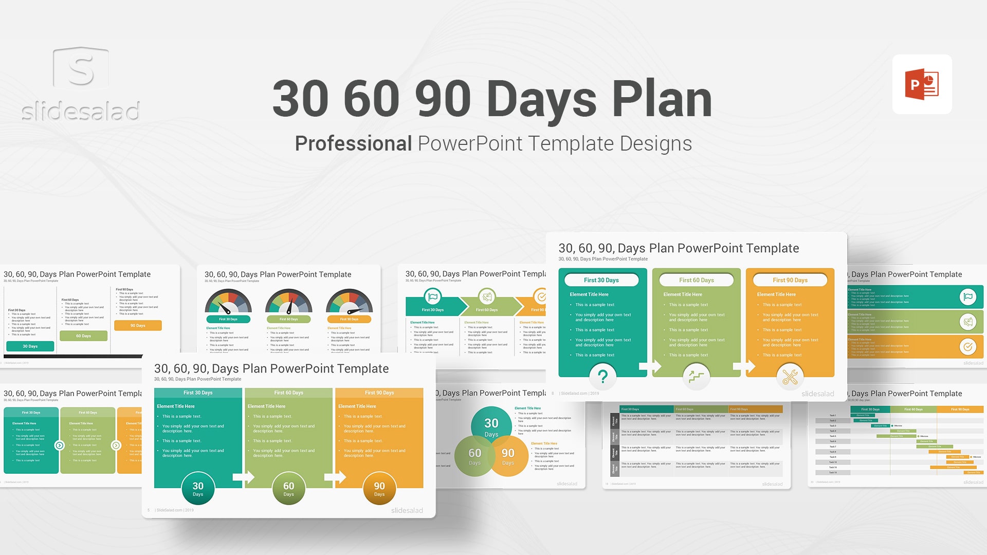 30 60 90 Days Plan PowerPoint Template - Best Sales Planning PowerPoint Templates Designs