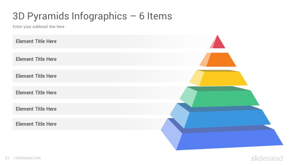 3D Pyramids Infographics Google Slides Presentation Template – Updated ...