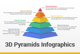 3D Pyramids Infographics Google Slides Presentation Template