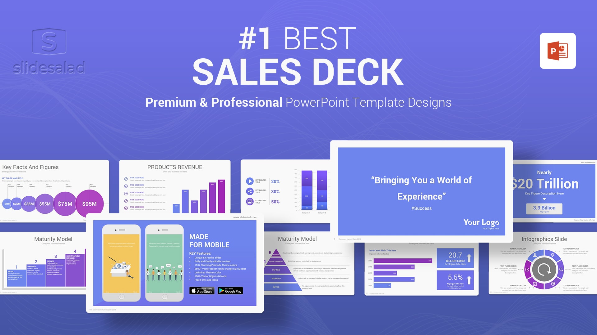 Sales Deck PowerPoint Templates - Comprehensive Sales Presentation for All Business Ventures