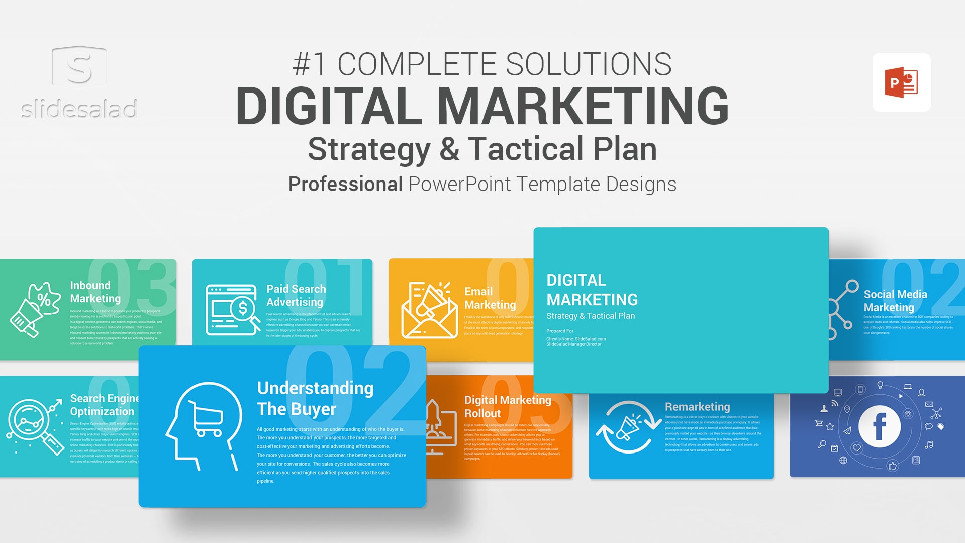 Digital Marketing PowerPoint (PPT) Template - All in One Online Marketing PPT Template Designs
