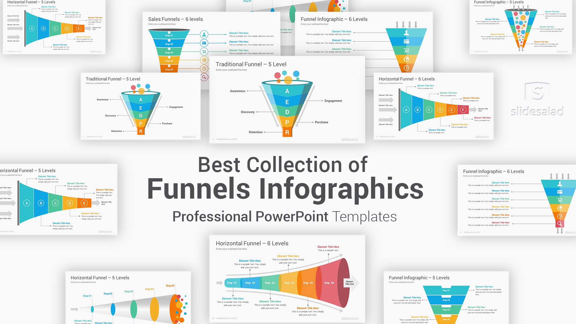 Best Funnels Infographics PowerPoint Template Diagrams - Effective Funnels Diagrams for Sales PPT Presentations