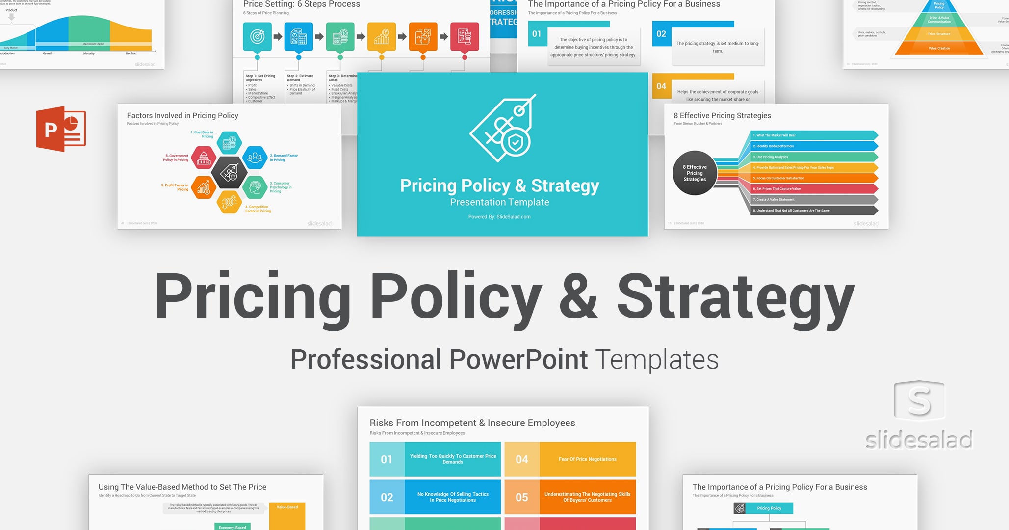 Pricing Policy and Strategy PowerPoint Template - Business Development Sales PPT Template