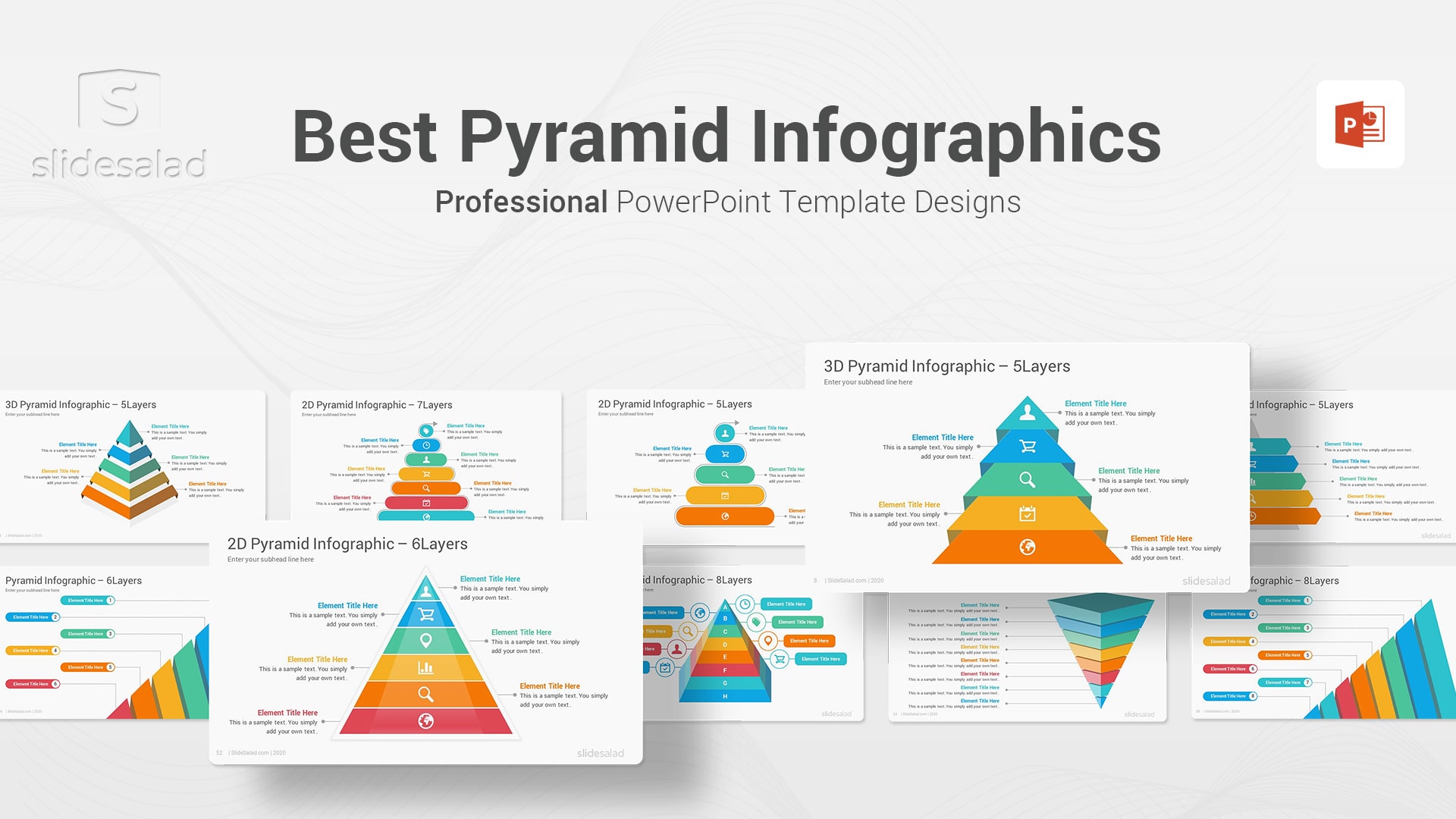 Best Pyramid Infographics PowerPoint Template Diagrams - Useful Sales PPT Template for Infographic Designs