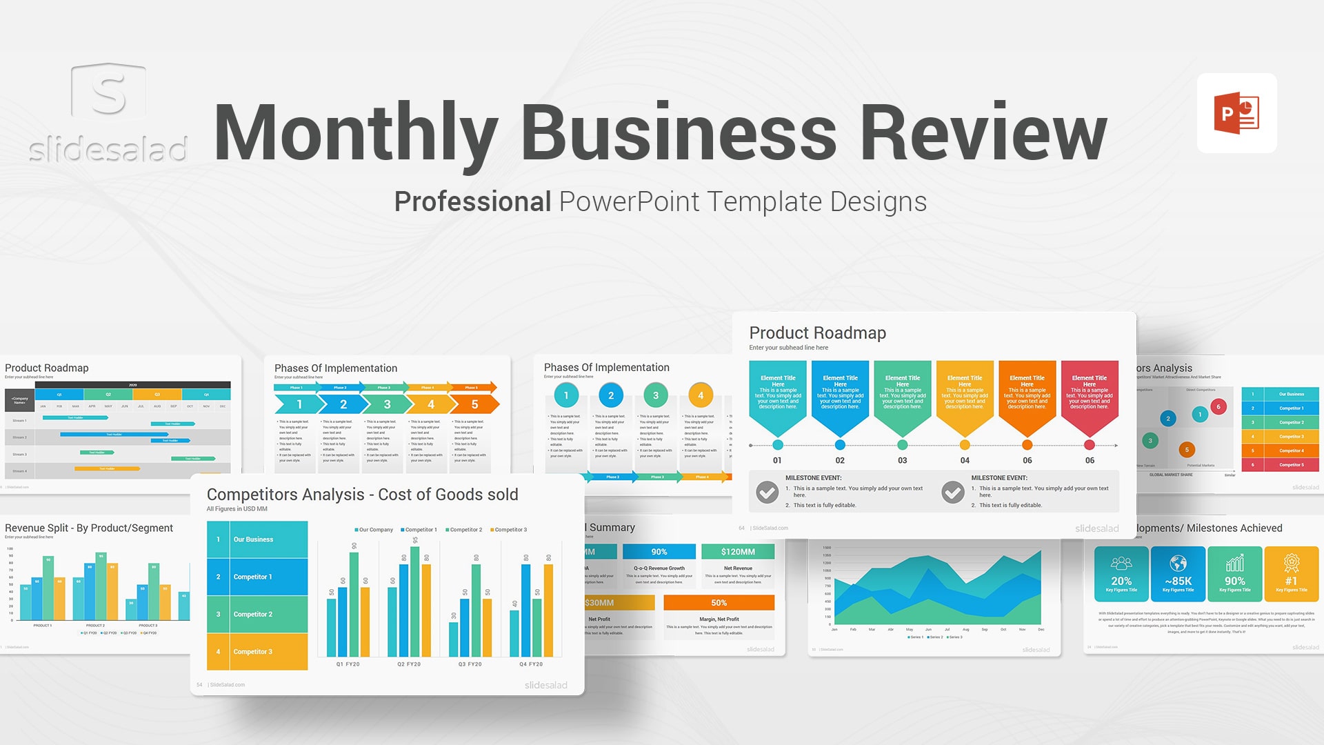 Monthly Business Review PowerPoint Template - Winning Sales Review PowerPoint Presentation Template