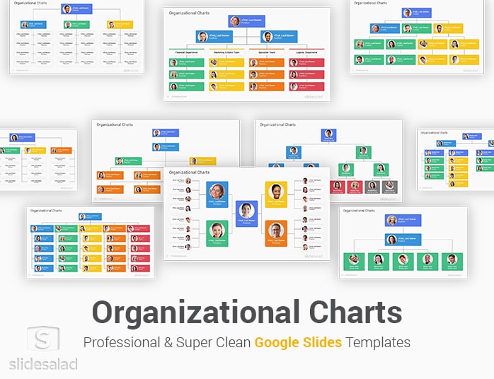 Organizational Charts Google Slides Template Diagrams