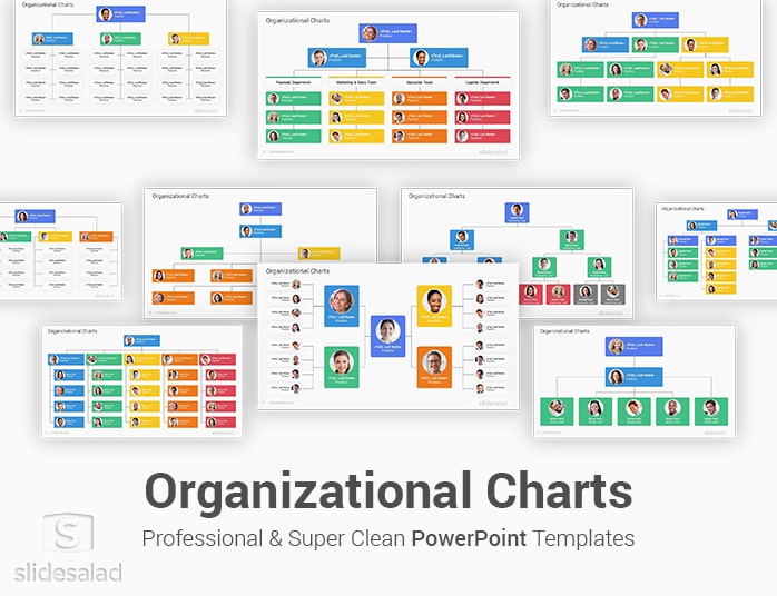 Organizational Charts PowerPoint Template Diagrams