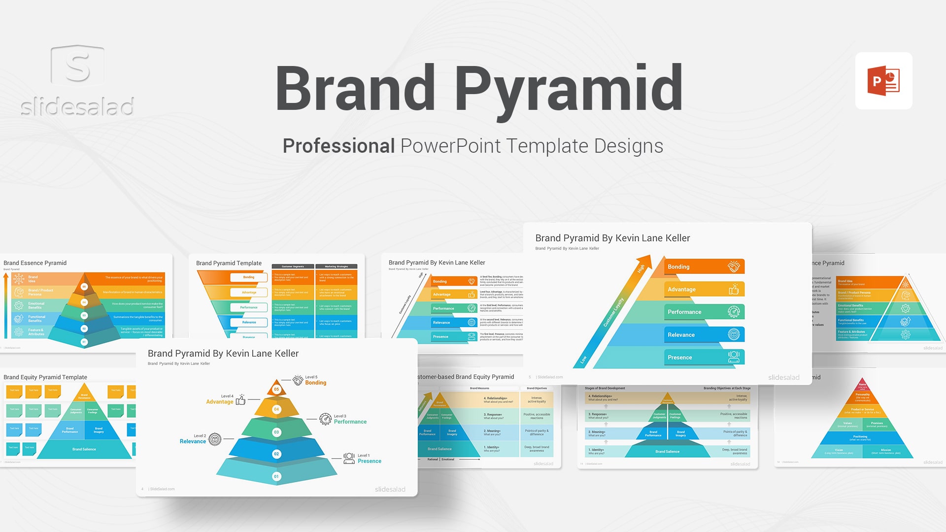 Brand Pyramid PowerPoint Template Designs - Top Quality Brand Pyramid Framework Design Layouts for Microsoft PPT Presentations