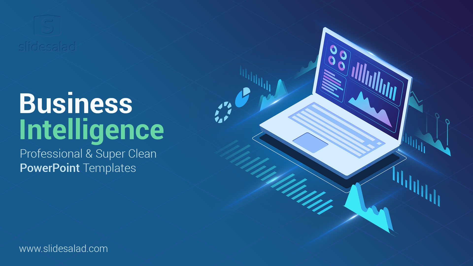 Business Intelligence PowerPoint Template Designs - Innovative PPT Theme That Shows How BI Can Help You Get Ahead of the Competition