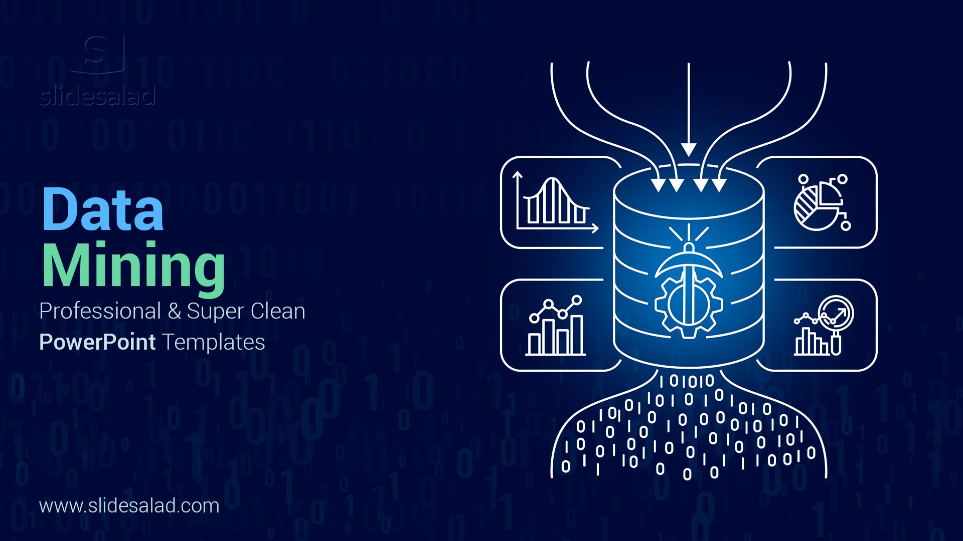 Data Mining PowerPoint Template Designs - Minimalist Presentation Examples on How Data Mining Can Benefit Your Business
