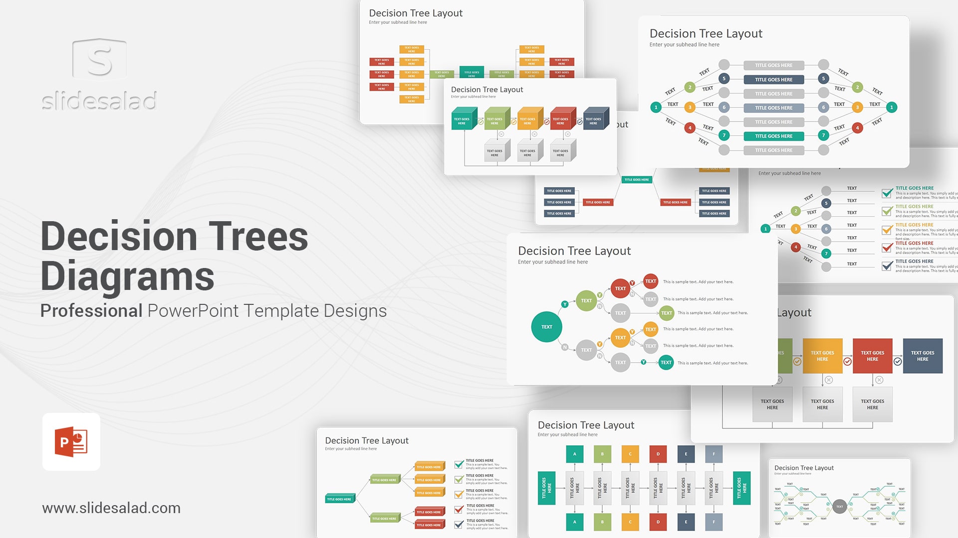 Decision Trees Diagrams PowerPoint Presentation Template - The Most Influential and Widespread Tool for Classification and Forecast in Decision Making