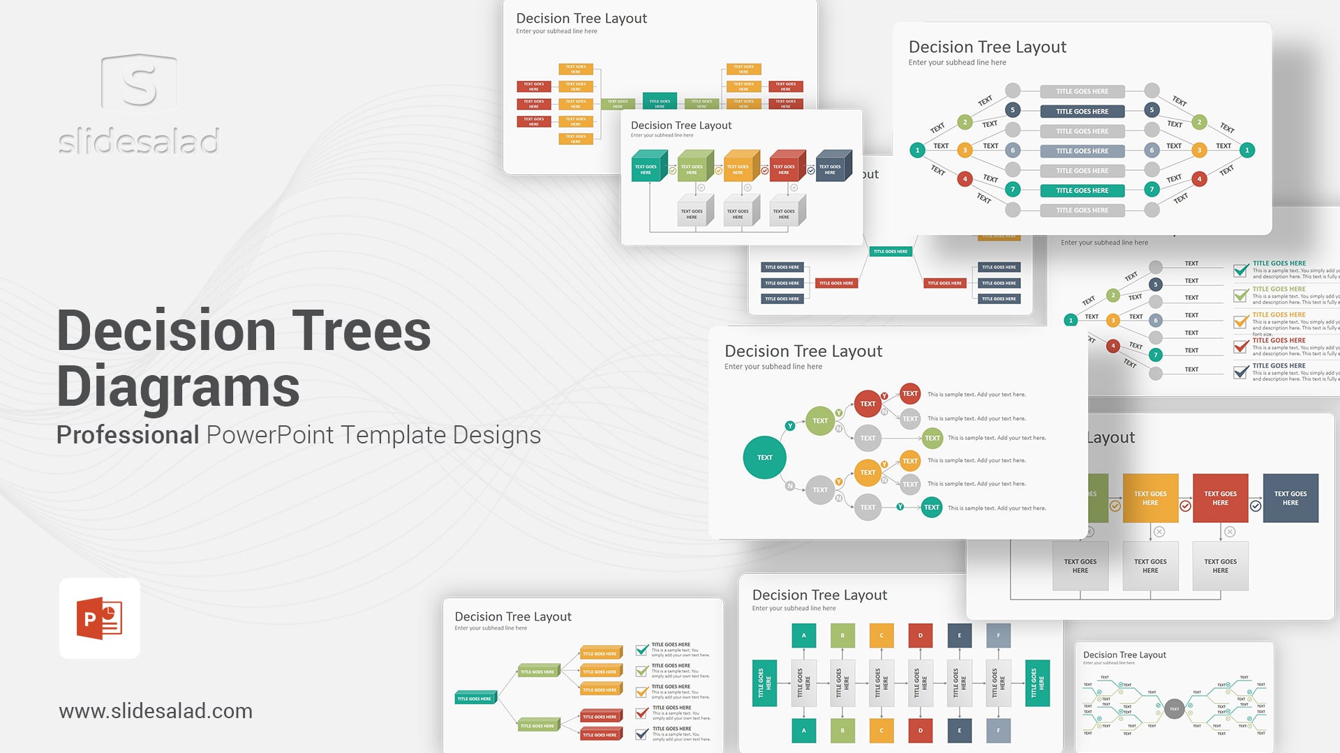 Decision Trees Diagrams PowerPoint Presentation Template - The Most Influential and Widespread Tool for Classification and Forecast in Decision Making