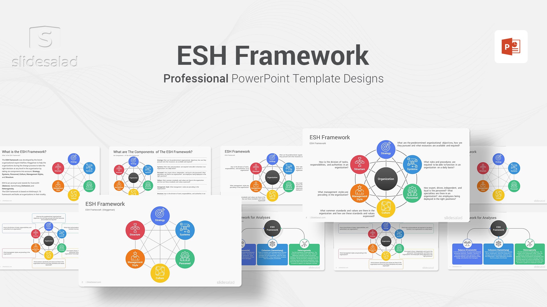 ESH Framework PowerPoint Template - Deliver a Presentation About How ESH Framework Aids Organizations in Reducing Costs and Meeting Deadlines