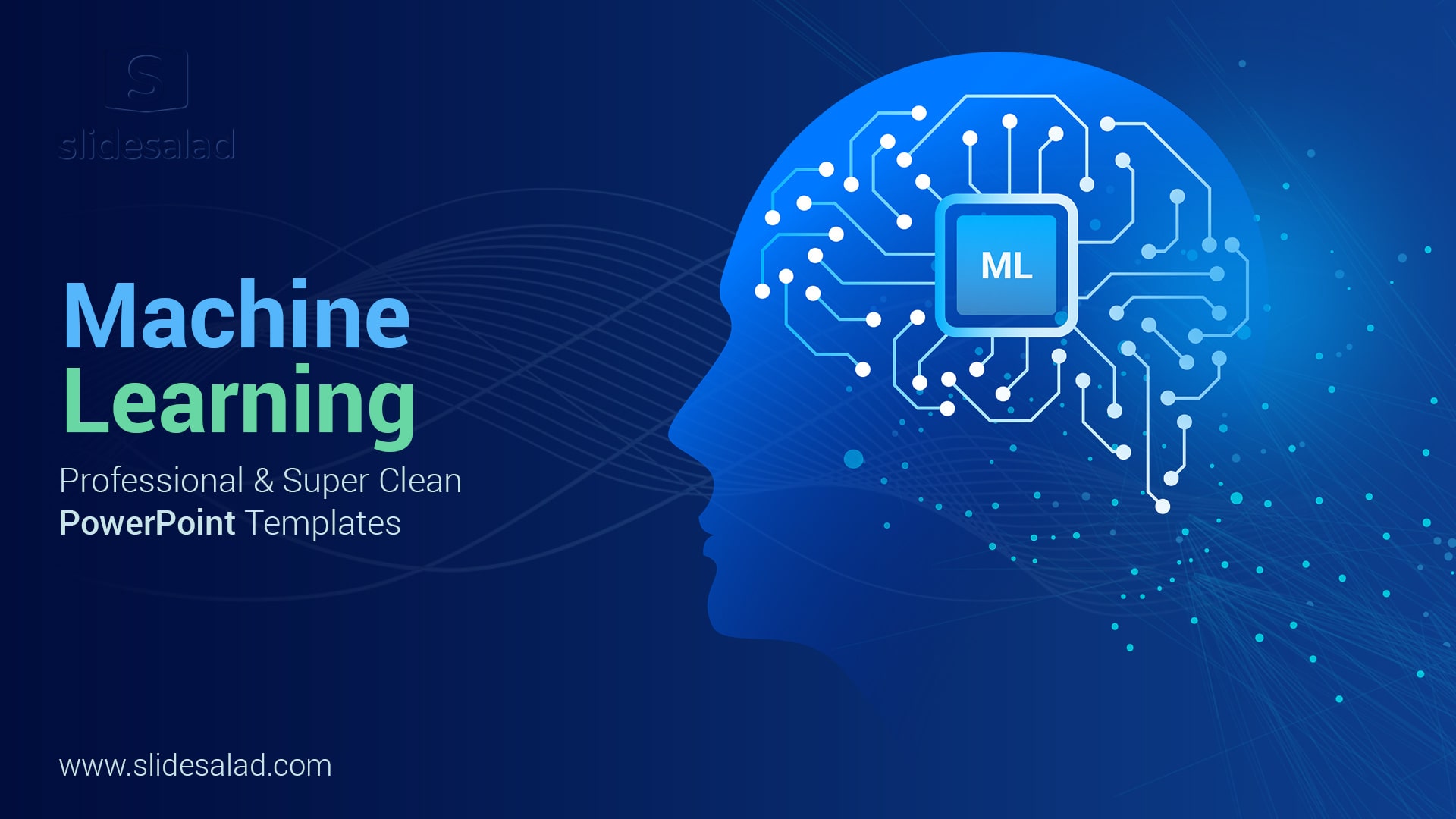 Machine Learning PowerPoint Template Designs - Learn Automatically from the Past Data using Machine Learning