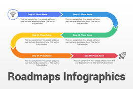 Roadmaps Diagrams PowerPoint Template Infographics