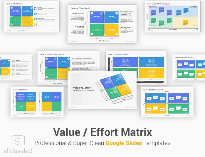Value Effort Matrix Google Slides Template Designs