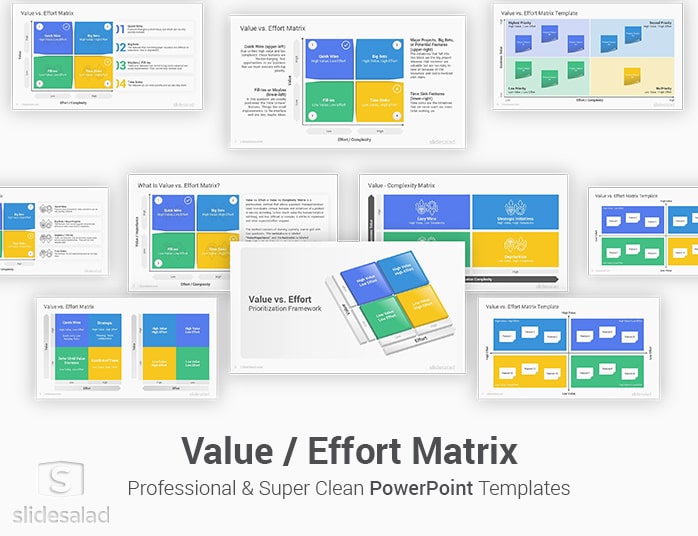 Value Effort Matrix PowerPoint Template Designs