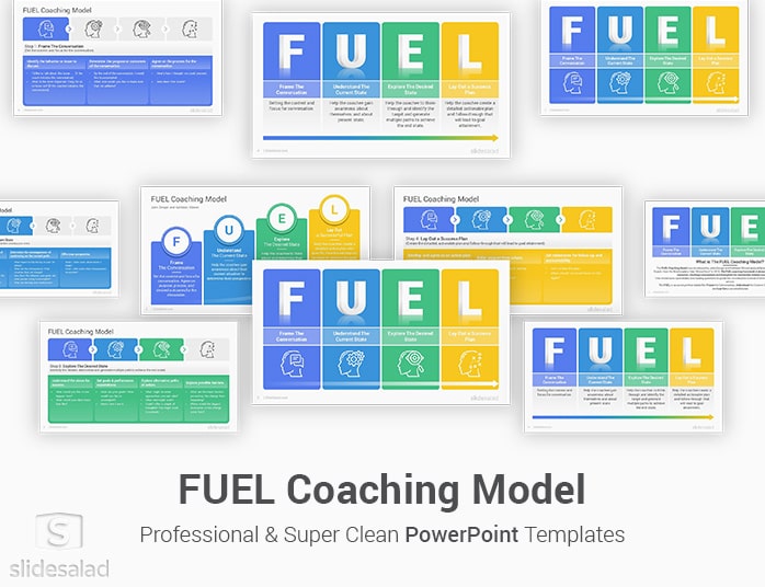 FUEL Coaching Model PowerPoint Template Designs
