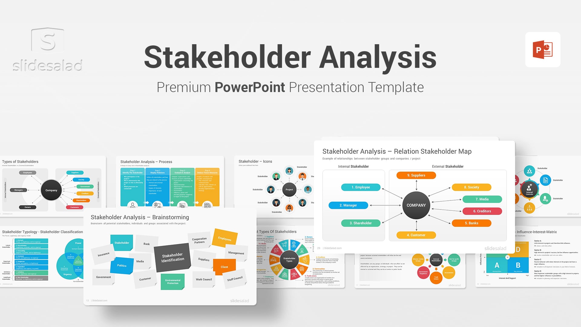 Stakeholder Analysis PowerPoint Templates - Best Change Management PPT Template for Investors and Stakeholders