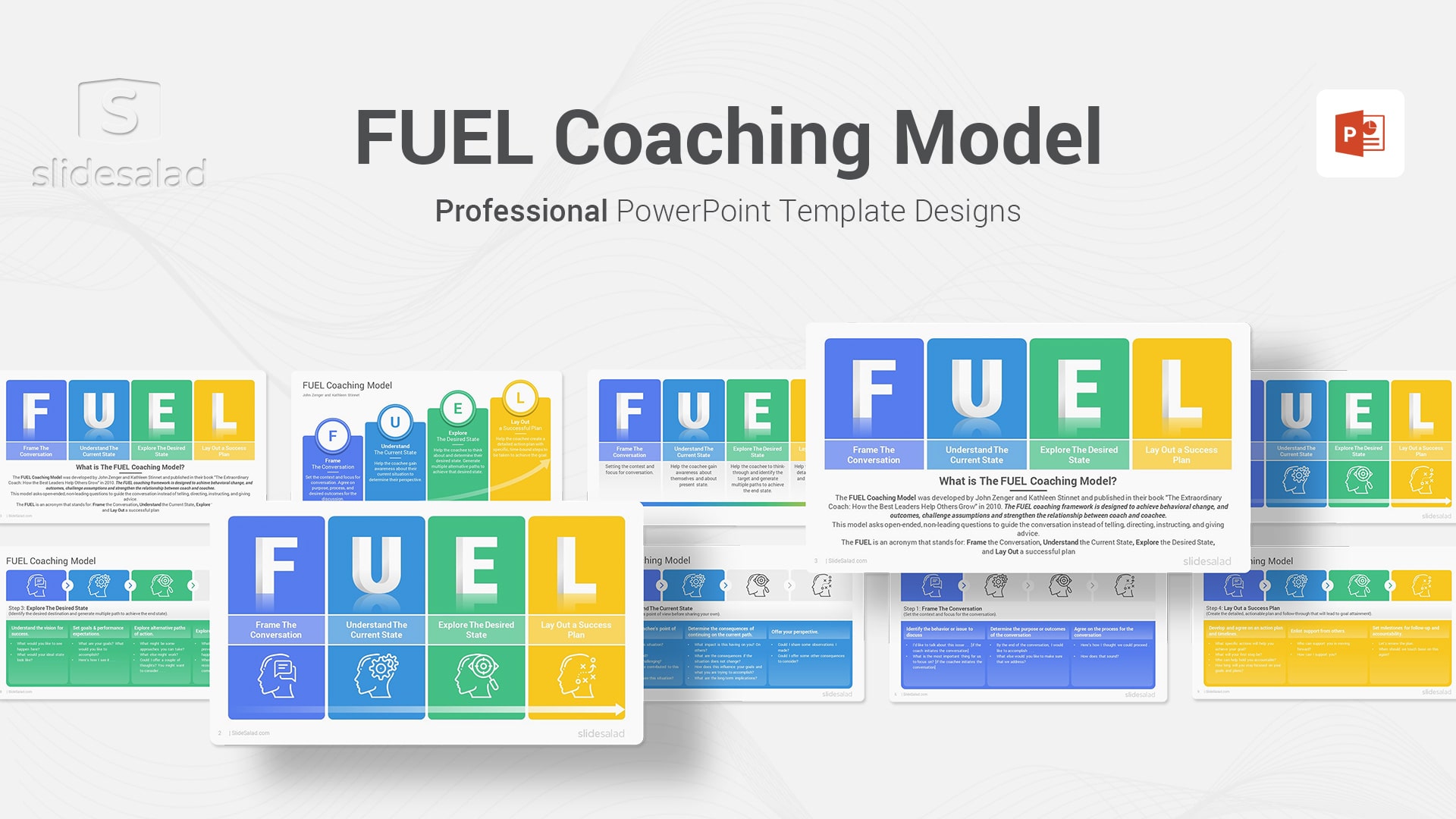 FUEL Coaching Model PowerPoint Template Designs