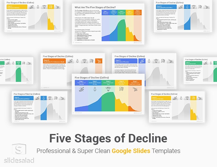 Five Stages of Decline Google Slides Template