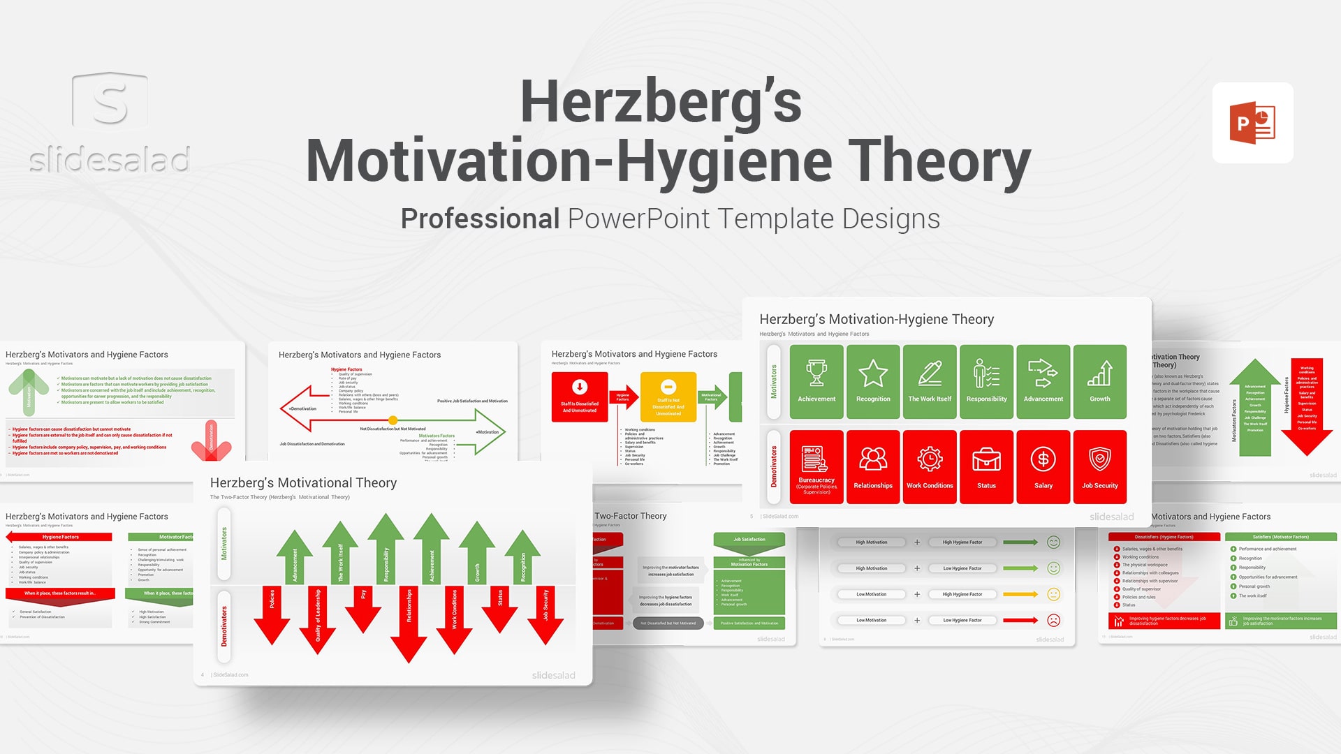 Herzberg’s Motivation-Hygiene Theory PowerPoint Template