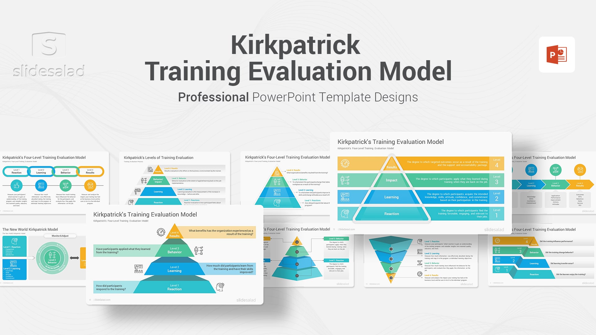 Kirkpatrick Training Evaluation Model PowerPoint Template