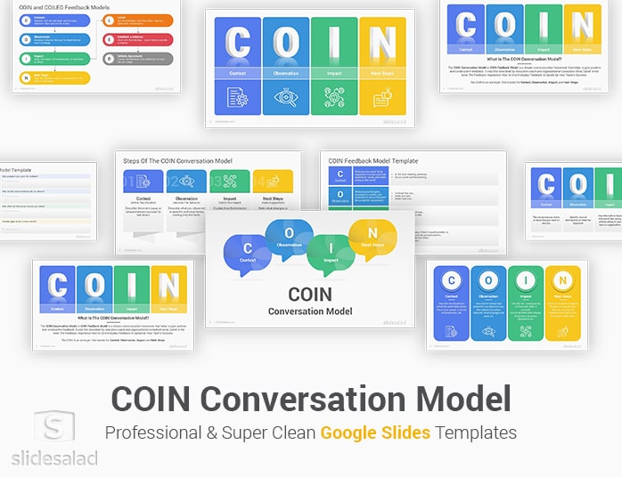 COIN Conversation Model Google Slides Template Designs