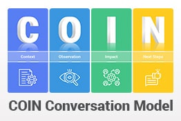 COIN Conversation Model PowerPoint Template Designs