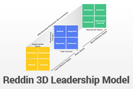 Reddin 3D Leadership Model PowerPoint Template