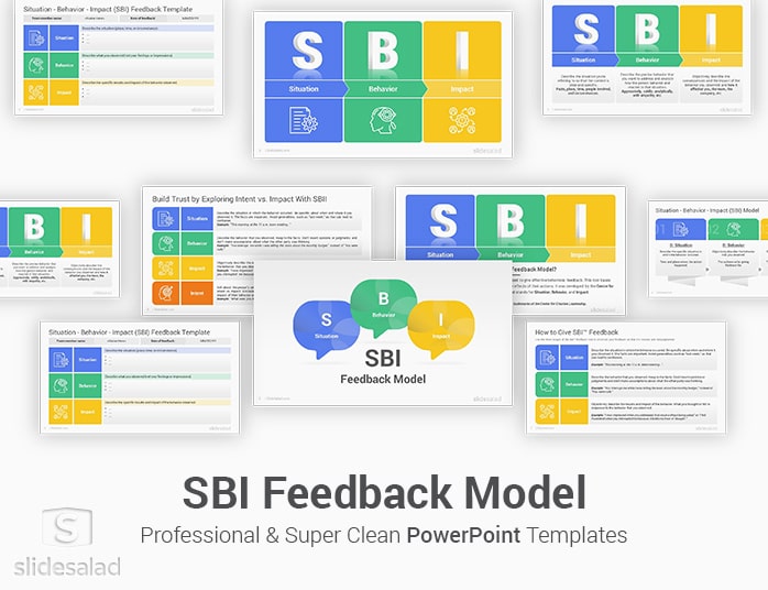 SBI Feedback Model PowerPoint Template Designs