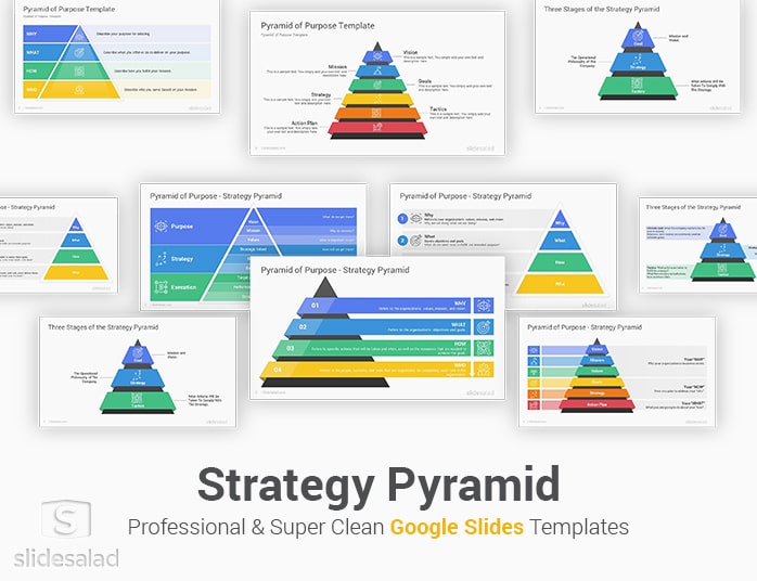 Strategy Pyramid Google Slides Template Designs