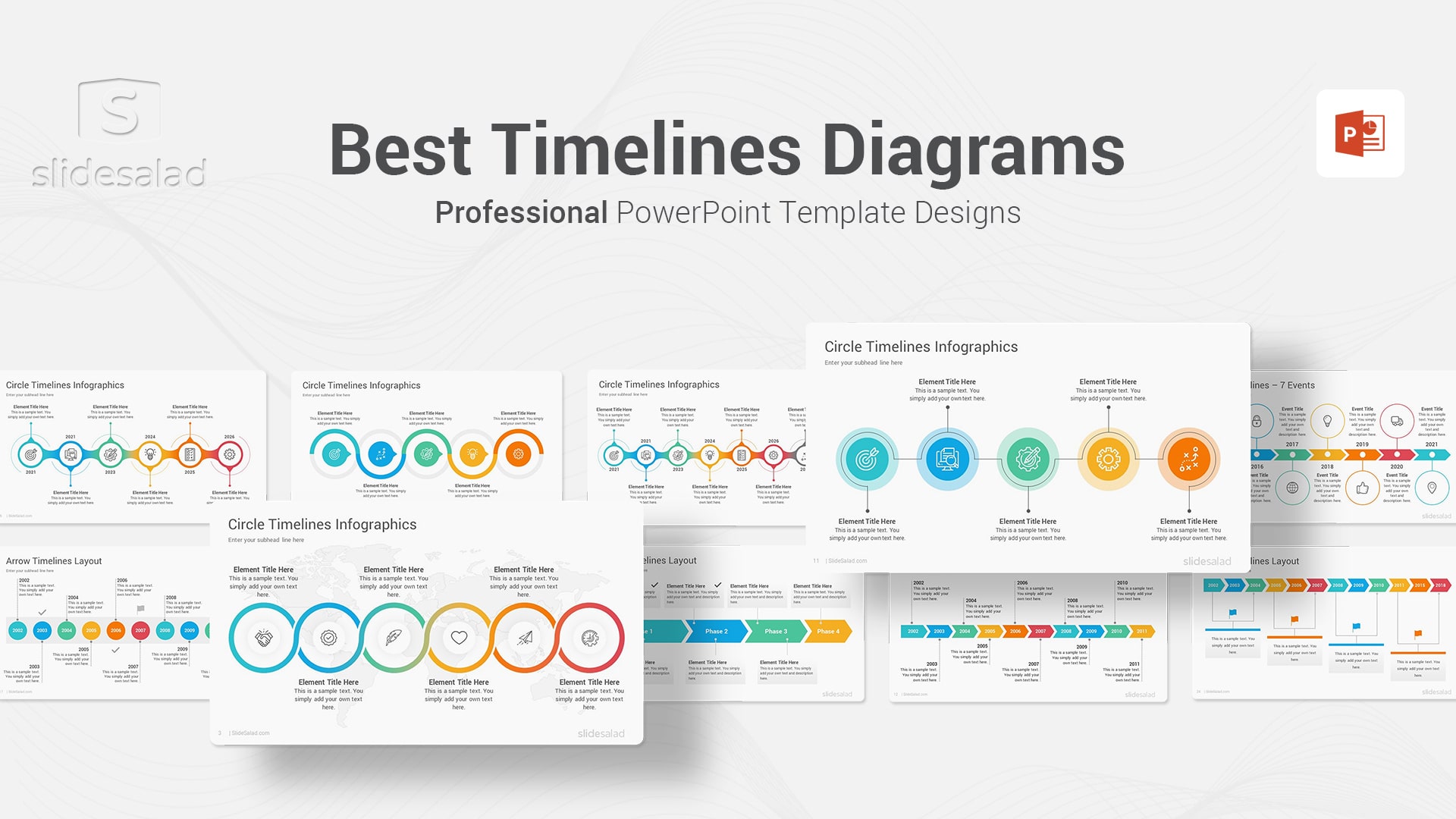 Timelines Diagrams PowerPoint Presentation Template - Comprehensive and Well-Organized PPT Timeline Diagram Themes