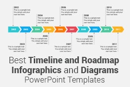 Timeline and Roadmap Infographics and Diagrams PowerPoint Templates