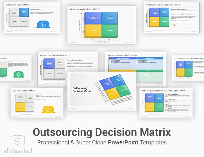 Outsourcing Decision Matrix PowerPoint Template