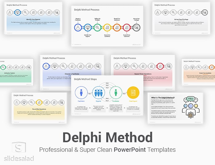 Delphi Method PowerPoint Template Designs