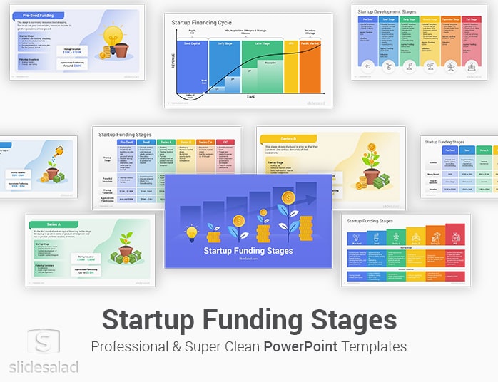 Startup Funding Stages PowerPoint Template Designs