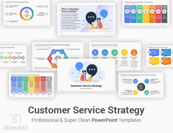 Customer Service Strategy PowerPoint Template
