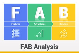 FAB Analysis Google Slides Template Designs