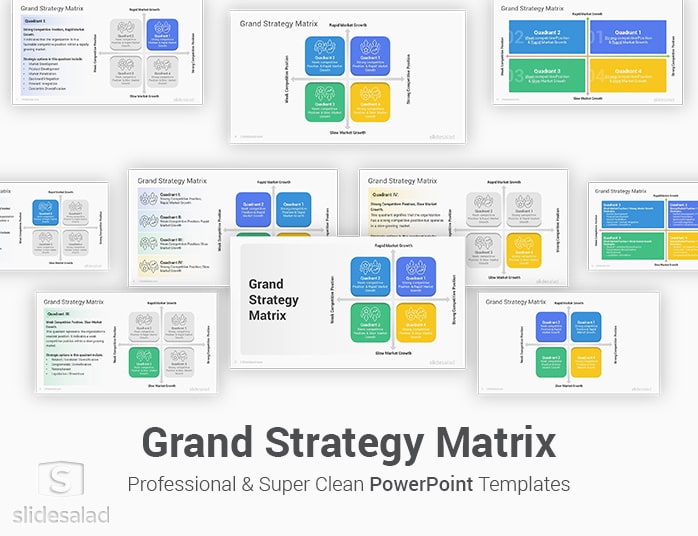 Grand Strategy Matrix PowerPoint Templates