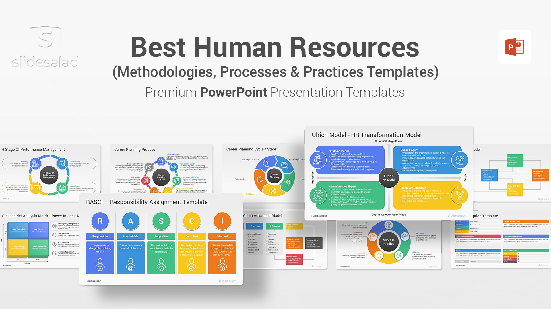 Best Human Resources Models and Practices PowerPoint Template