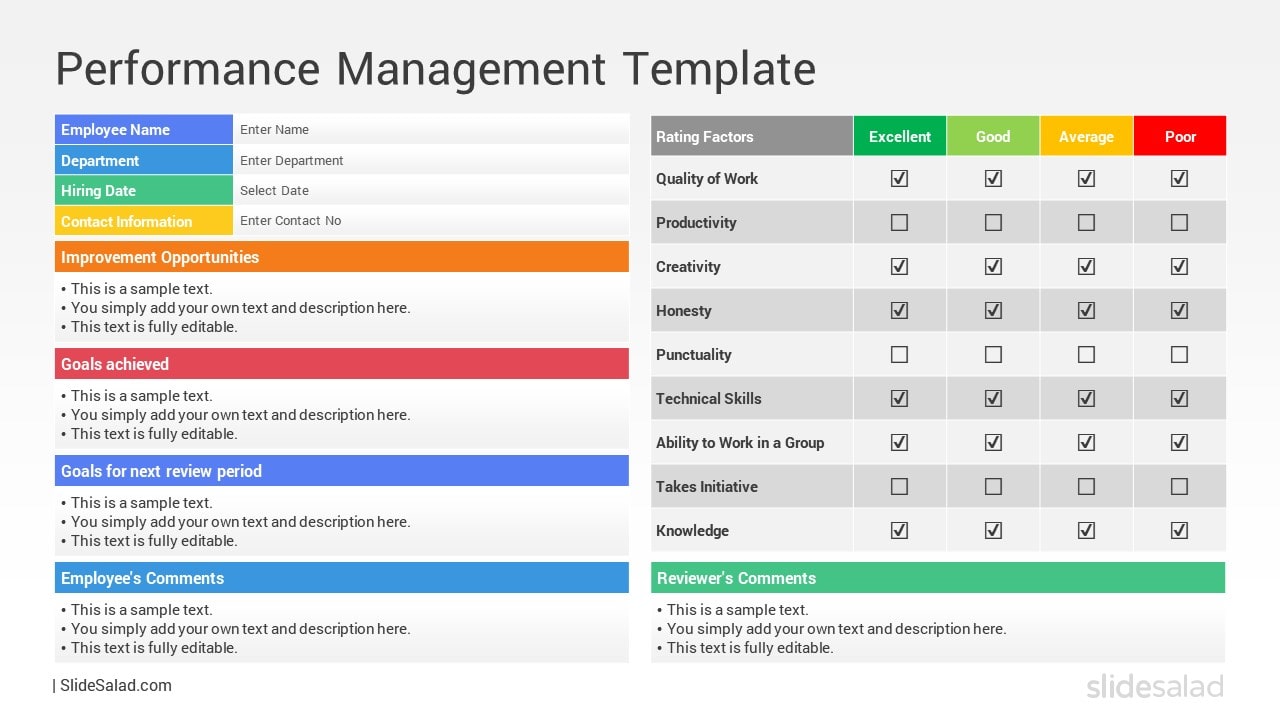 Performance Management Template