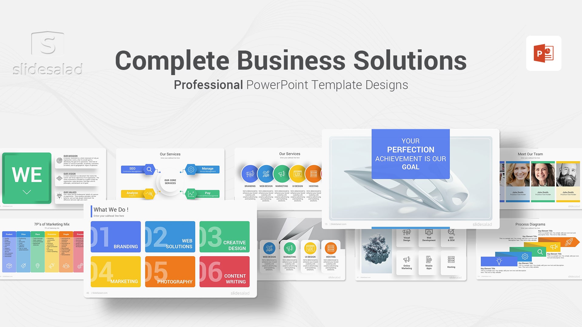 Complete Business Solutions Multipurpose PowerPoint Presentation Template
